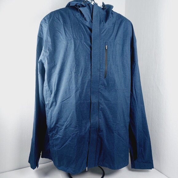 32 Degrees Cool Men’s Blue Hooded Full Zipper Windbreaker Jacket Size XXL - Picture 2 of 10
